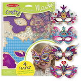 Melissa & Doug Marvelous Masks - Simply Crafty Series & 1 Scratch Art Mini-Pad Bundle (09481)