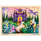 Melissa & Doug 'Fairy Fantasy' 48-Piece Wooden Jigsaw Puzzle + Free Scratch Art Mini-Pad Bundle [38041]