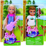 Barbie Camping Fun - Chelsea w/Ukulele and Boy w/Fishing Pole Bundle