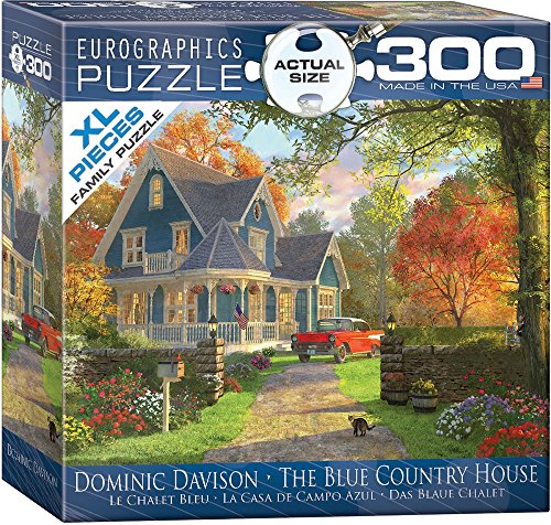 EuroGraphics The Blue Country House by Dominic Davison 300-Piece Puzzle (Small Box)