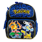 New Arrive 2015 Pokemon Pikachu Black & Blue 12 School Backpack