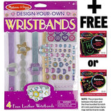 Melissa & Doug Design-Your-Own Wristbands + FREE Scratch Art Mini-Pad Bundle [94733]