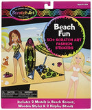 Melissa and Doug Beach Fun Scratch Art Fashion Sticker Scenes