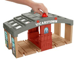 Fisher Price Thomas & Friends Wooden Railway, Vicarstown Station Set - Battery Operated DFW92