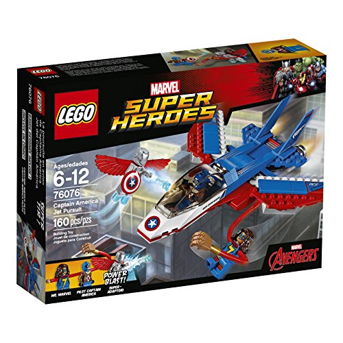 LEGO Super Heroes Captain America Jet Pursuit 76076 Building Kit 160 Pieces