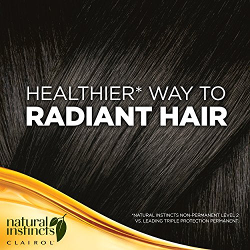 Clairol Natural Instincts Crema Keratina Hair Color Kit, Dark Brown 4 Coffee Creme, 1 Count