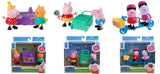Peppa Pig 3" 2 Pack Figures x 3 set (Peppa & George Ice Cream Time, Peppa & Candy Cat Birthday Party, and Peppa & Susy Sheep Bicycling)