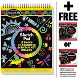 Melissa & Doug Scratch Art Sketch Pad Book + FREE Scratch Art Mini-Pad Bundle