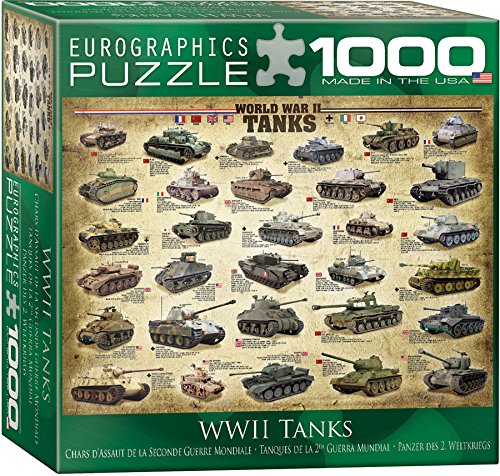 EuroGraphics Tanks of WWII 1000-Piece Puzzle (Small Box) Puzzle