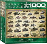 EuroGraphics Tanks of WWII 1000-Piece Puzzle (Small Box) Puzzle