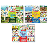 Melissa and Doug Reusable Sticker Pad Bundle - Habitats, Vehicles, and Town