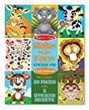 Make-A-Face Sticker Pad: Crazy Animals - (Paperback)