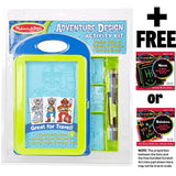 Melissa & Doug Adventure Design Activity Kit + Free Scratch Art Mini-Pad Bundle [83584]