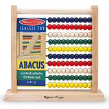 Melissa & Doug Classic Wooden Abacus & 1 Scratch Art Mini-Pad Bundle