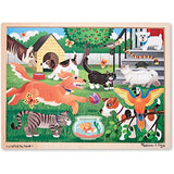 Melissa & Doug Pets at Play: 24-Piece Jigsaw Puzzle + Free Scratch Art Mini-Pad Bundle [90599]