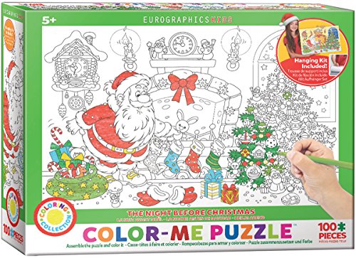 EuroGraphics The Night Before Christmas Color Me Puzzle (100 Pieces)
