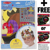 Adventure Hats - Simply Crafty Series + FREE Melissa & Doug Scratch Art Mini-Pad Bundle [94795]