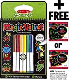Multi-Themed: Magic Velvet Pattern Reveal Scenes + FREE Melissa & Doug Scratch Art Mini-Pad Bundle [53983]