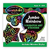 Scratch Art Scratch Magic Stickers Set Party Favors - Pack of 8