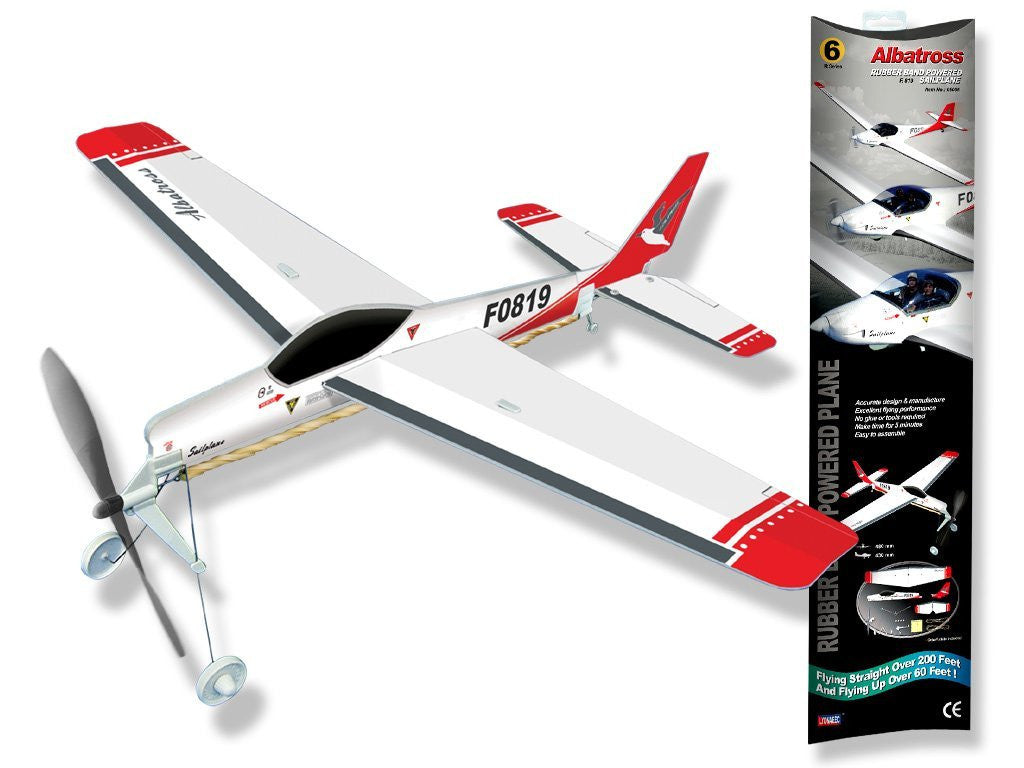 Be Amazing Toys Albatross Rubberband Powered Plane 5006