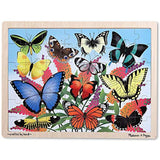 Melissa & DougWooden Jigsaw Puzzle Set - Mermaids and Butterflies