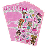 Bundle of 2 |L.O.L. Surprise! Party Favors - (Sticker Pack & Rhinestone Sticker)