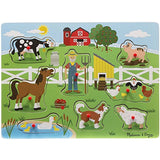 Old MacDonald's Farm: 8-Piece Sound Puzzle + FREE Melissa & Doug Scratch Art Mini-Pad Bundle (07382)