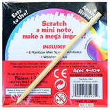 Bundle of 4: Melissa Doug Mini Scratch Art Notes |Hearts, Rainbow, Neon and Princess Pink Glitter)