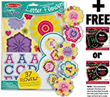 Personalized Letter Flowers - Simply Crafty Series + FREE Melissa & Doug Scratch Art Mini-Pad Bundle [94887]