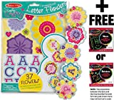 Personalized Letter Flowers - Simply Crafty Series + FREE Melissa & Doug Scratch Art Mini-Pad Bundle [94887]