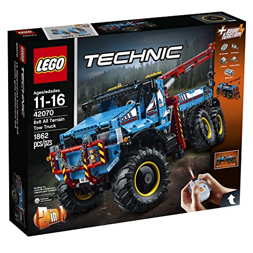 LEGO Technic 6 X 6 All Terrain Tow Truck 42070 Building Kit 1862 Piece