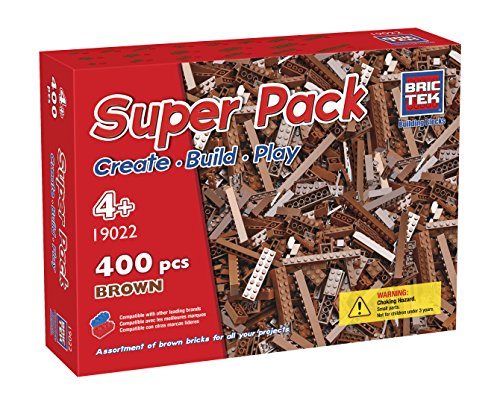 BRICTEK Super Pack - Brown (400 Pieces)