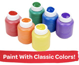 Crayola Washable Kids Paint, 6 Count, Kids At Home Activities, Painting Supplies, Gift, Assorted