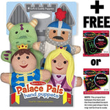 Melissa & Doug Palace Pals 4-Piece Hand Puppets Gift Set + Free Scratch Art Mini-Pad Bundle [90827]