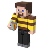 Minecraft 3.25-in Bees Shirt Steve Action Figure w/1 Portal Piece & 1 Accessory