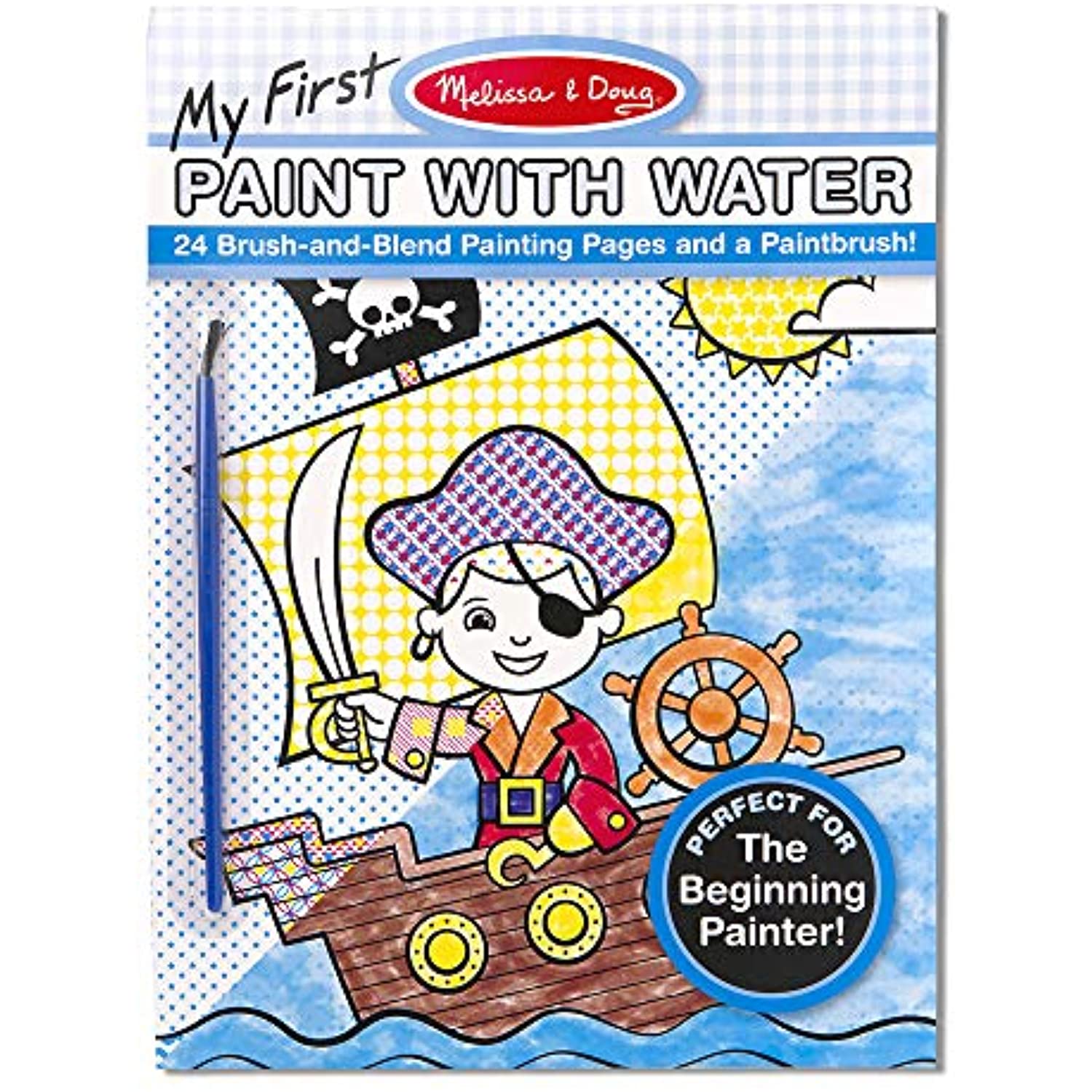 Melissa & Doug Blue: My First Color with Water Only Art Activity Pad + FREE Scratch Art Mini-Pad Bundle [31844]