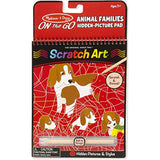 Melissa & Doug Animal Families: On-The-Go Hidden-Picture Pad & 1 Scratch Art Mini-Pad Bundle (09145)