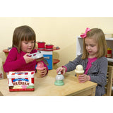 Melissa & Doug Ice Cream Scoop Set: Play Food Set Bundle with 1 Theme Compatible M&D Scratch Fun Mini-Pad (04087)