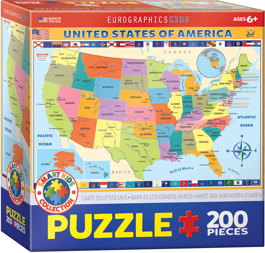 EuroGraphics Puzzles Map of United States of America