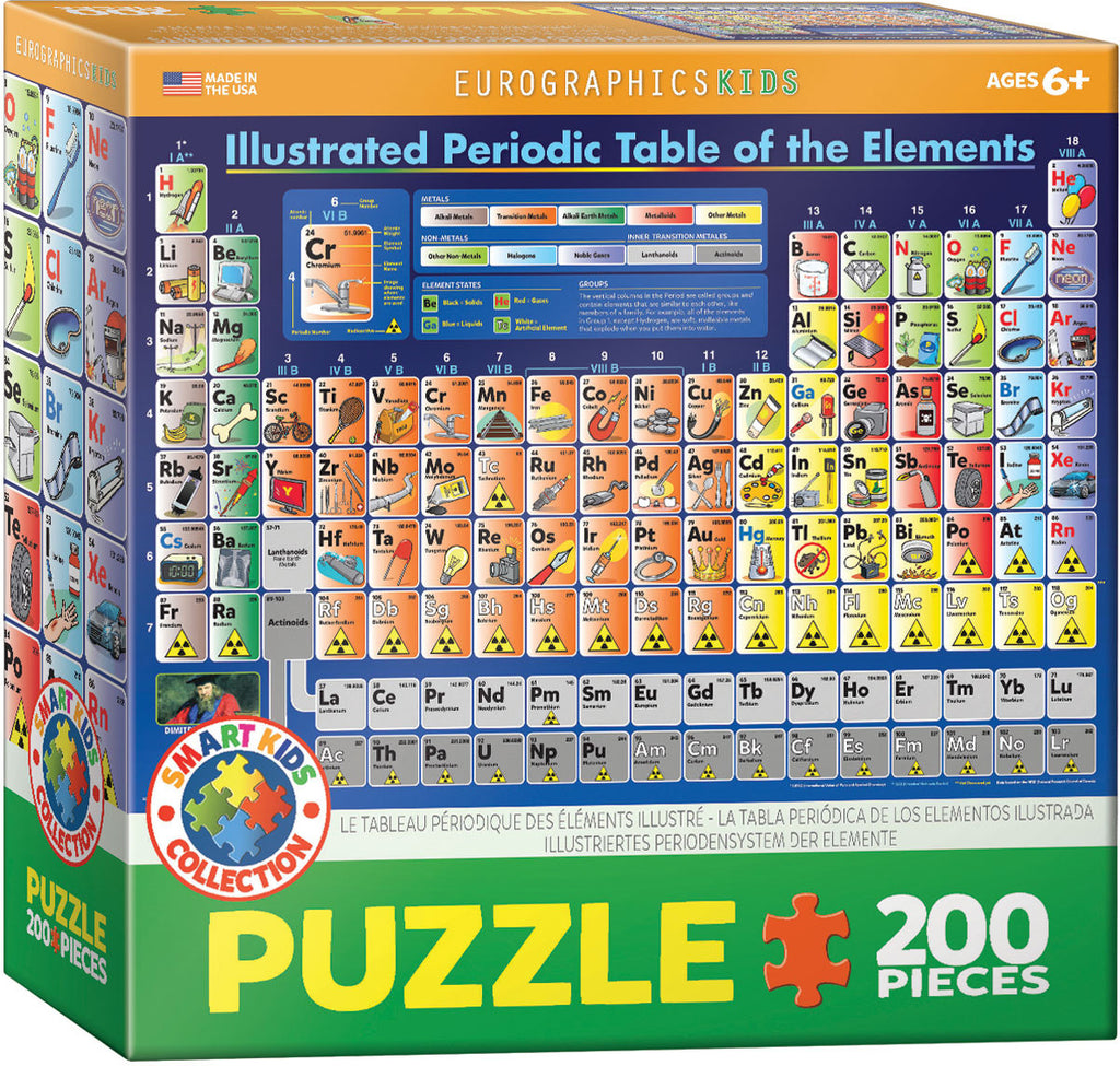 EuroGraphics Puzzles Illustrated Periodic Table of Elements