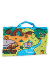 Melissa & Doug Take-Along Folding Wild Safari Play Mat (19.25 x 14.5 inches) With 9 Animals