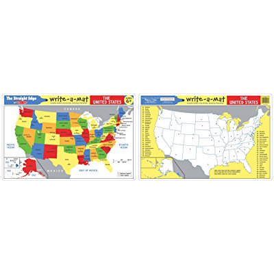 Melissa & Doug The United States Write-A-Mat placemat