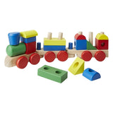 Melissa & Doug Stacking Train - Classic Wooden Toddler Toy (18pc)