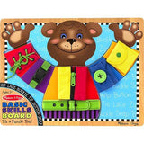 Melissa & Doug Basic Skills Board and Puzzle - Wooden Educational Toy