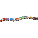 Melissa & Doug Wooden Train Cars (8-Piece Train Set)