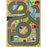 Melissa & Doug Jumbo Roadway Activity Rug With 4 Wooden Traffic Signs (79 x 58 inches)