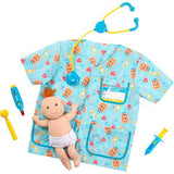 Melissa & Doug Pediatric Nurse Role Play Costume Set (8pc) - Includes Baby Doll, Stethoscope, Adult Unisex, Size: Newborn, Gold