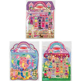 Melissa & Doug Puffy Sticker Pads Set: Fairy, Dress-Up, and Mermaid - 216 Reusable Stickers