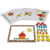 Melissa & Doug Deluxe Magnetic Pattern Blocks Set