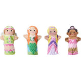 Melissa & Doug Storybook Friends Hand Puppets (Set of 4) - Princess, Fairy, Mermaid, and Ballerina